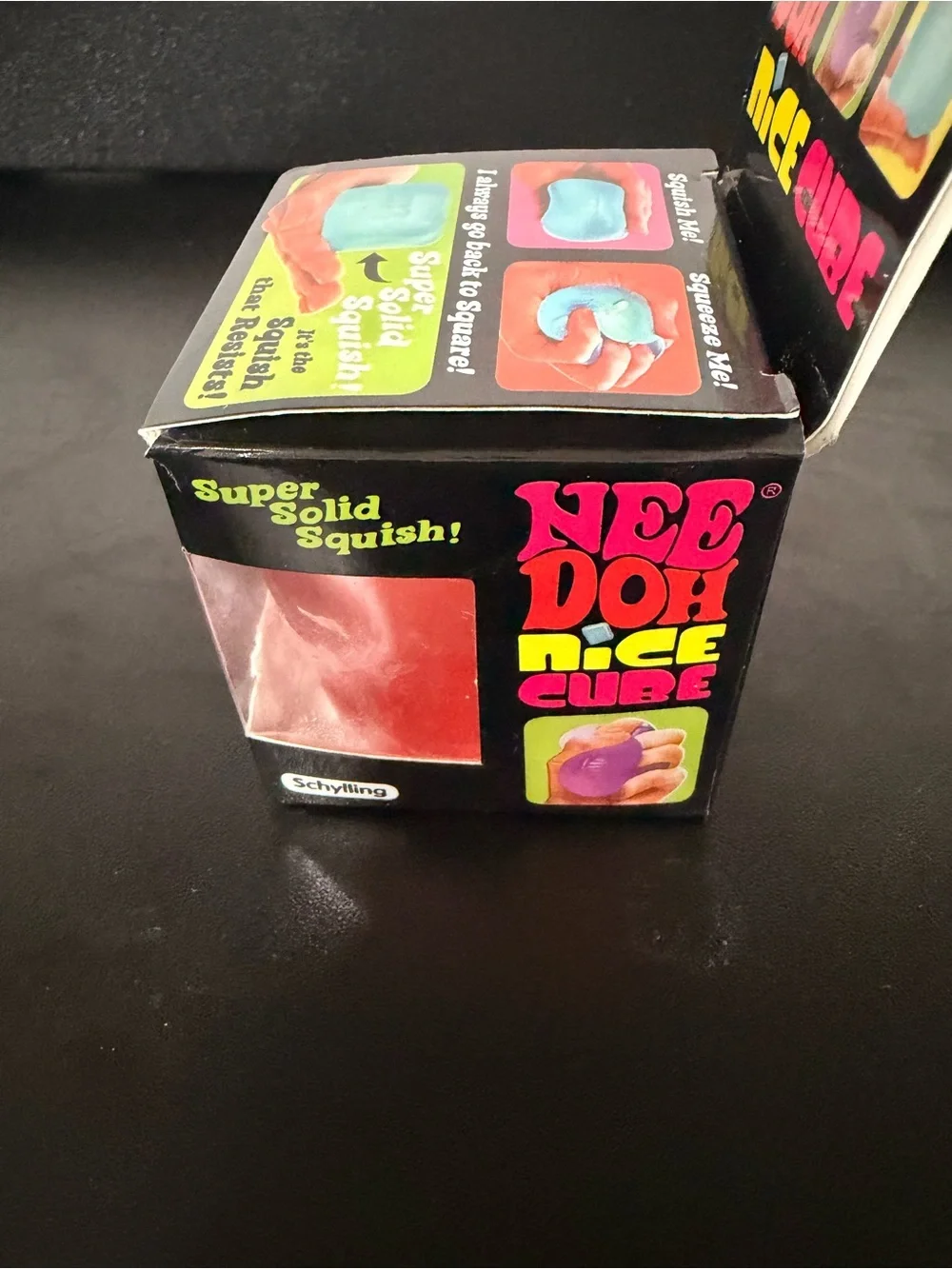 Nee Doh Nice Cube Super Solid Squish - Red